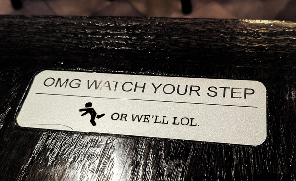 I appreciate Red Robin so much more now This plaque is on a table near the bar