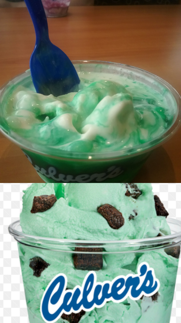 I ask for Mint Chocalte chip ice cream