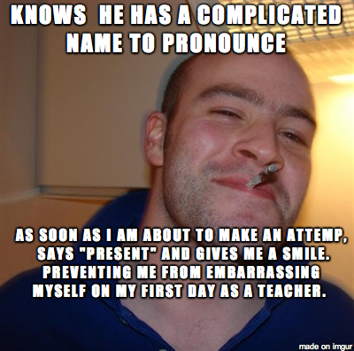 i asked him afterwards how to properly pronounce it