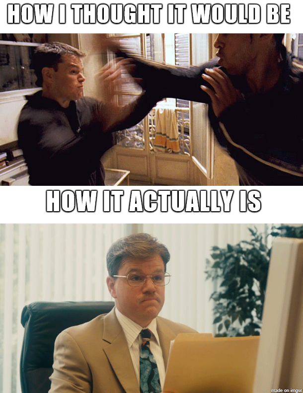 I asked my college roommate how his new job with the Canadian Spy Agency was going He sent me this