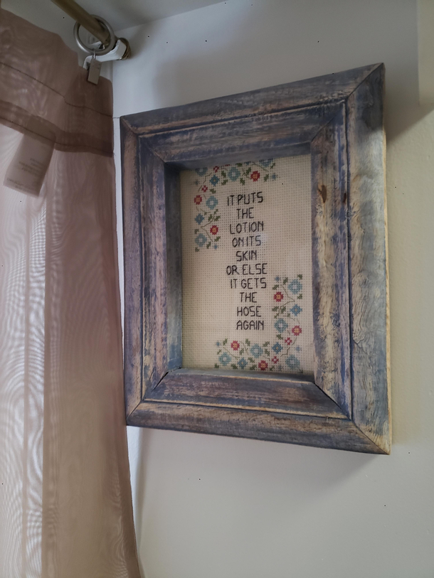 I asked my MIL to make this for me she has no idea what it means