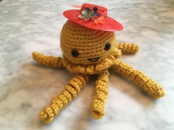 I asked my wife if she could crochet me a Sentinel from The Matrix Shes never seen the movie