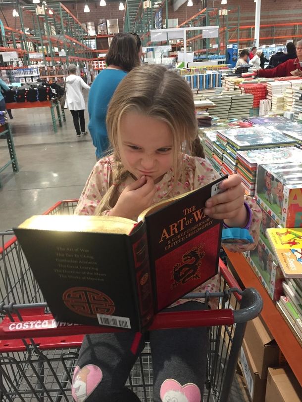 I asked What book do you want She said Get me the one with the dragon on it