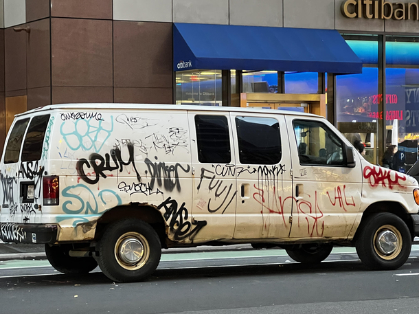 I assure you townspeople I am not a police surveillance vehicle