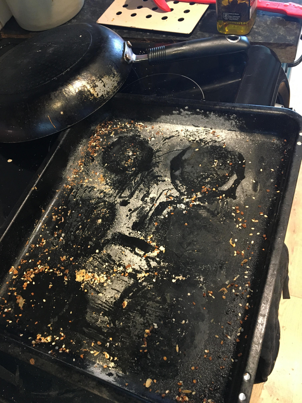 I baked a tray of brioche burger buns but in so doing I have angered this dreadful and ancient spirit