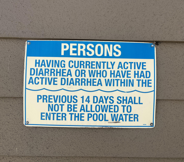 I basically can never go swimming