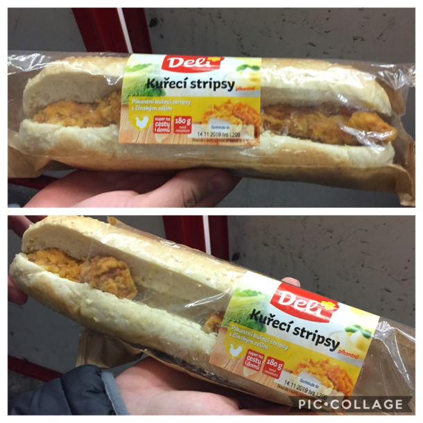 I bought a baguette I unpacked it and there wasnt chicken nugget behind the cover