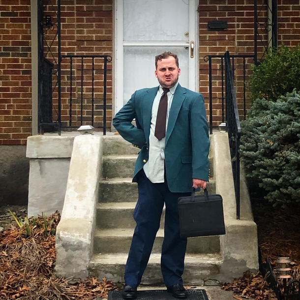 I bought a house And now I am an adult And as such I wear a suit every day and carry paperwork in my briefcase