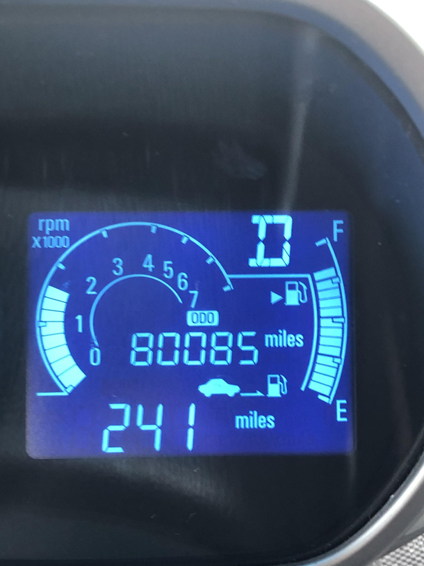 I bought my car in  with one goal in mind and one goal only Today I reached that goal My odometer spelled BOOBS