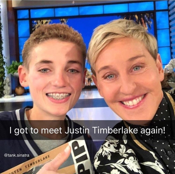 I called it He was on Ellen Woooow