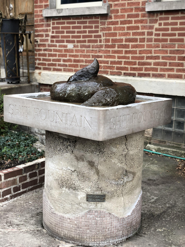 I came across a shit fountain today