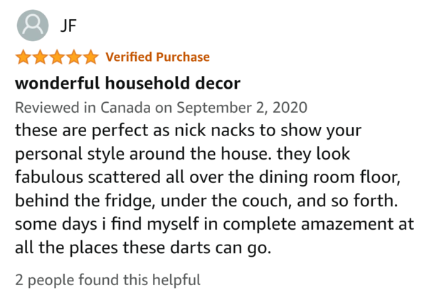 I came across this review for nerf darts