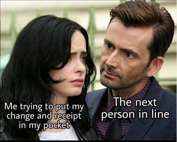 I can never do it fast enough