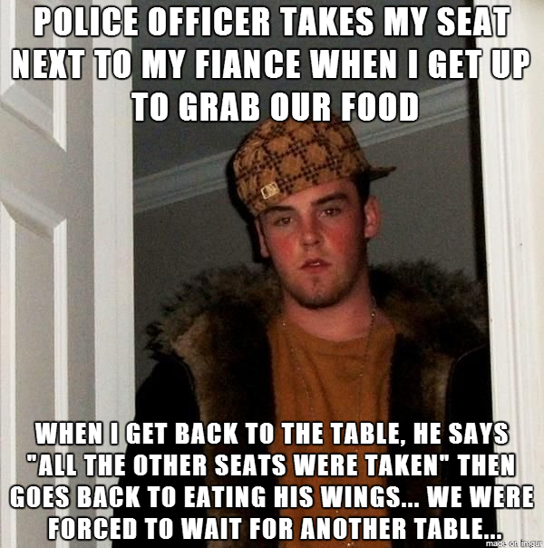 I cannot believe this just happened Scumbag cop