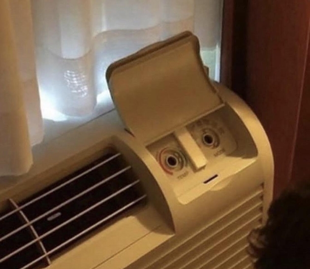 I cant imagine the things this hotel air conditioner has seen