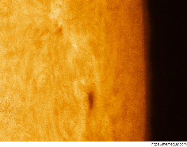 I captured these two sunspots for  hours with my telescope look how the atmosphere of the sun reacts to them