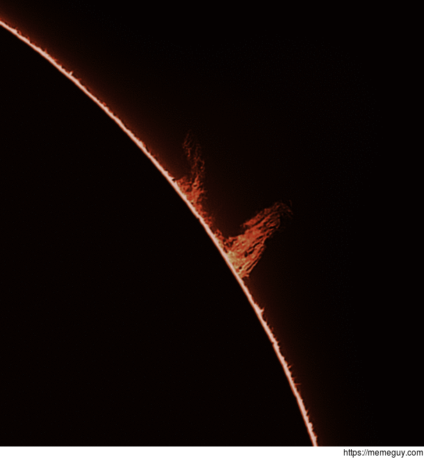 I captured this solar flare with home equipment by staying on target with it for  minutes