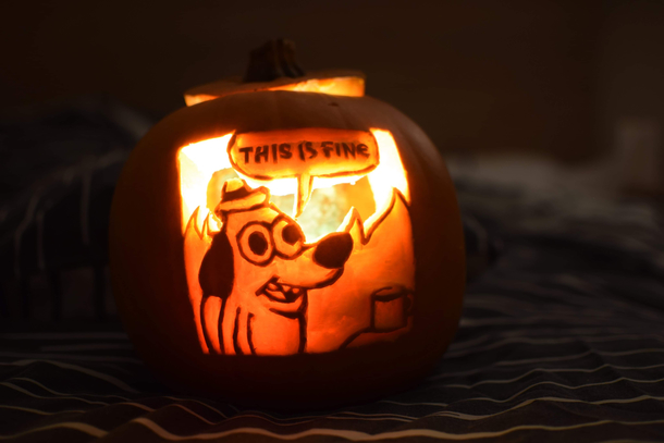I carved a pumpkin to sum up 