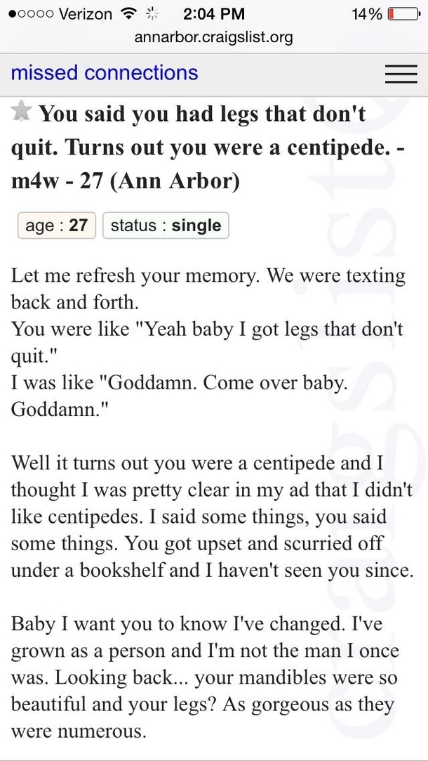 I collect craigslist screenshots Heres the favorite
