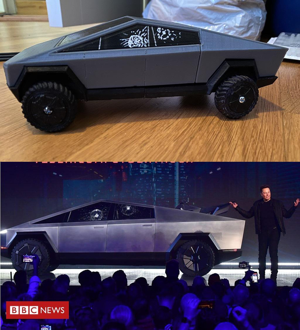 I d printed myself a tesla truck