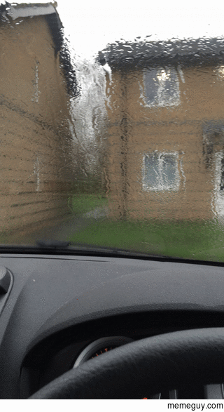 I derive huge amounts of pleasure from letting rain build up on my windscreen then wiping it all in one fell swoop