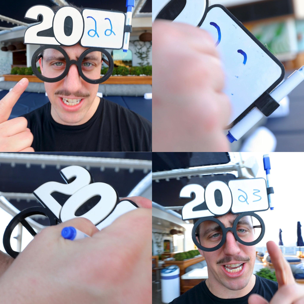 I designed some sustainable NYE glasses last night