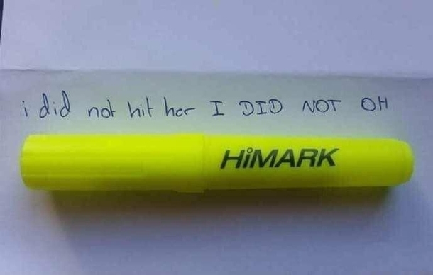 I did not hit her