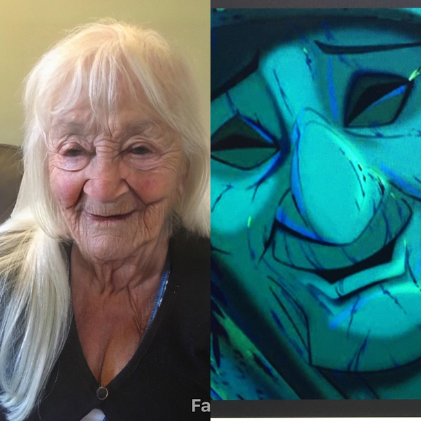 I did the aging app on my mum and she turned into Grandmother Willow from Pocahontas