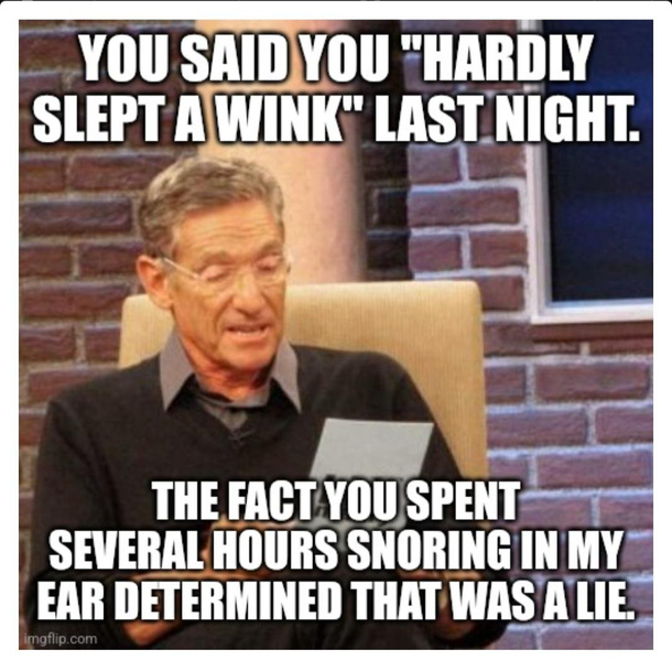 I didnt actually SAY it out loud to my wife this morning but I was sure thinking it