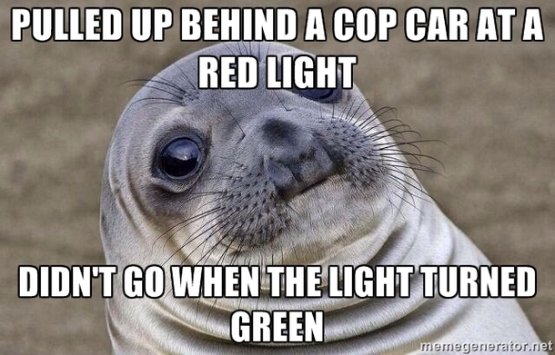 I didnt dare honk at him