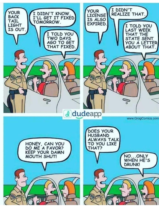 I didnt know officer