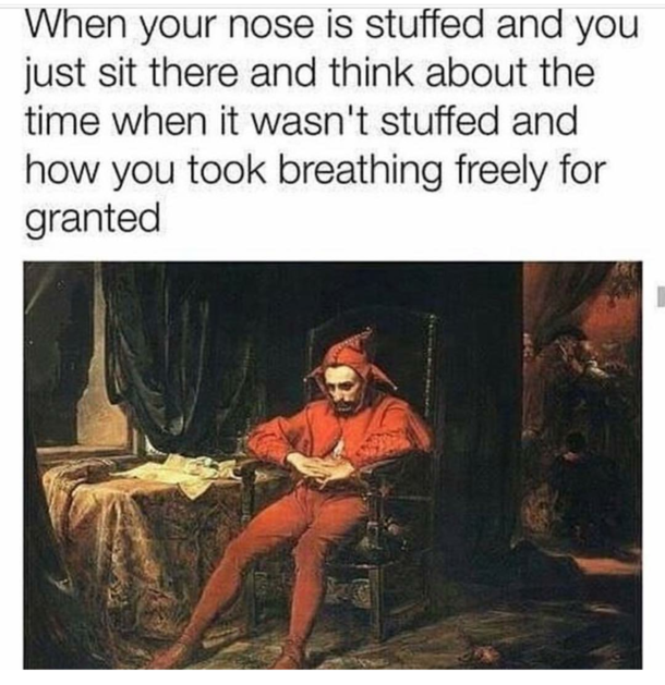 I do not remember anymore how it was to breath freely
