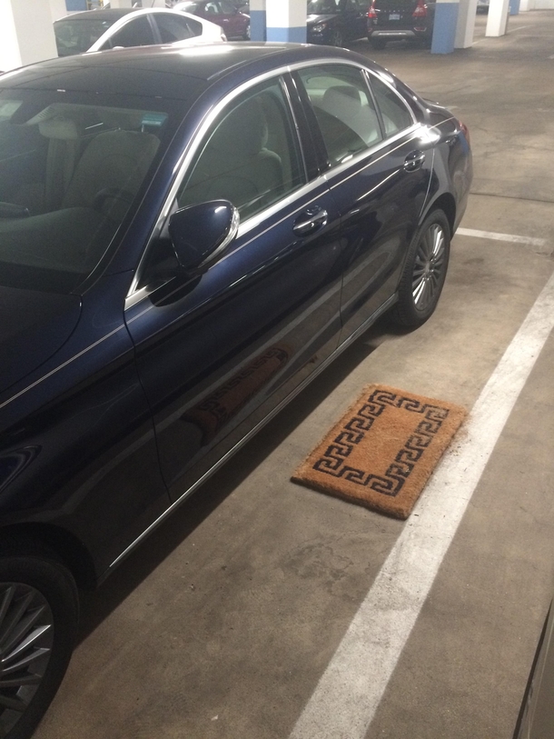 I dont even have a doormat for my apartment