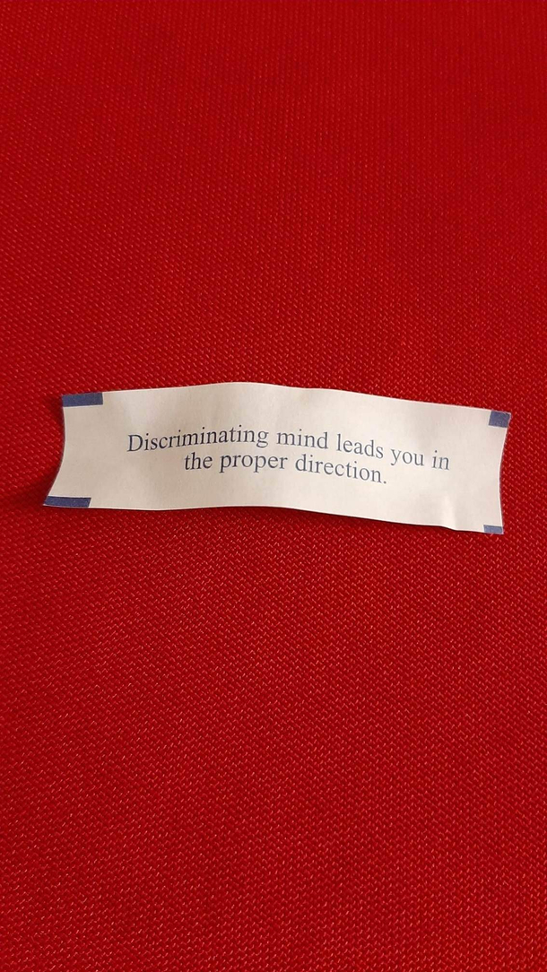 I dont know about this fortune cookie