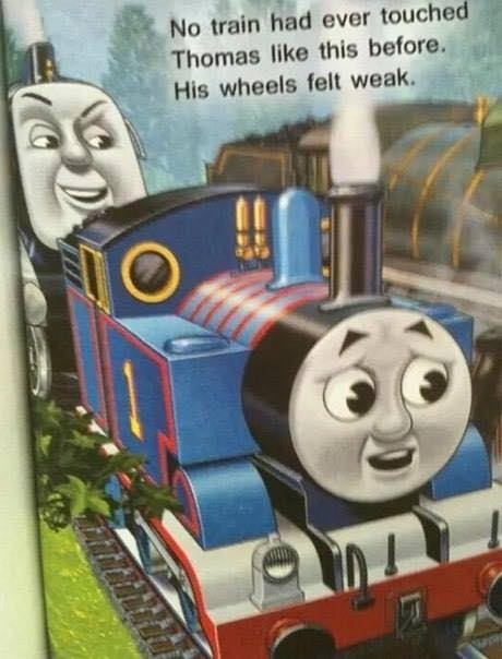 I dont remember this in Thomas the Tank Engine