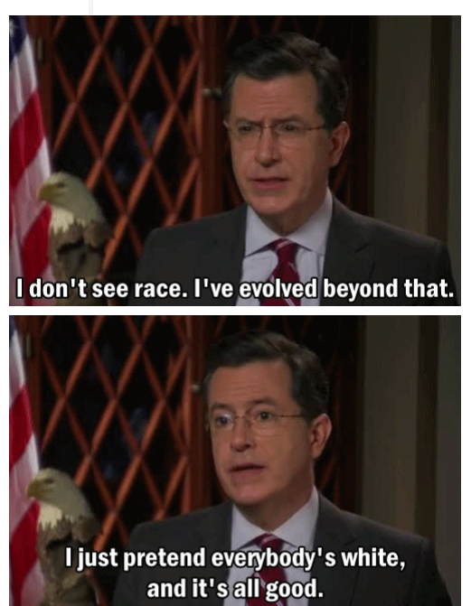 I dont see race