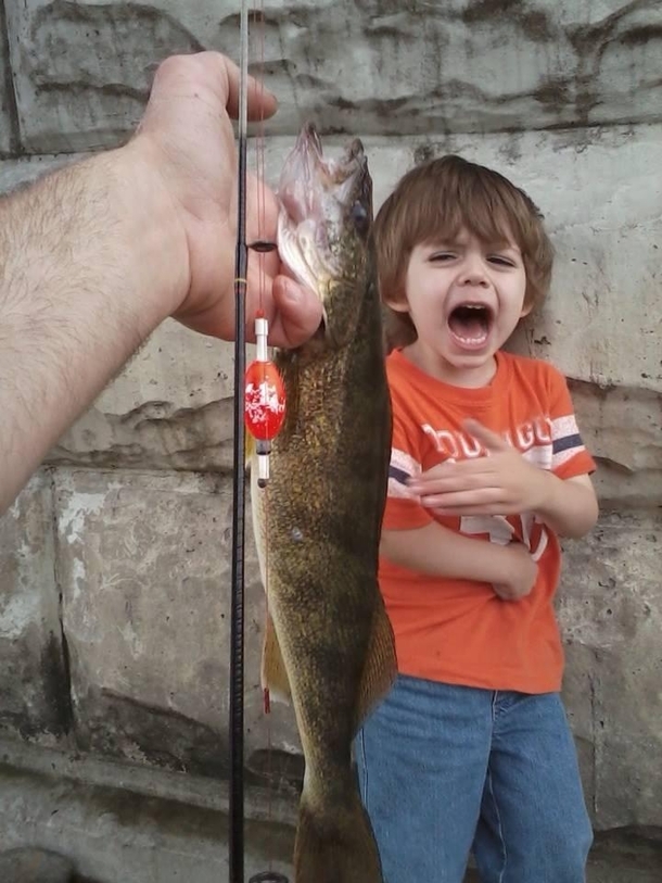 I dont think he will be asking to go fishing again anytime soon