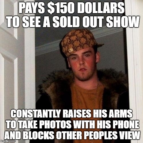 I dont understand why people do this just enjoy the show