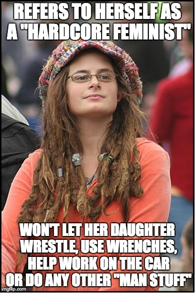 I doubt she sees her hypocrisy