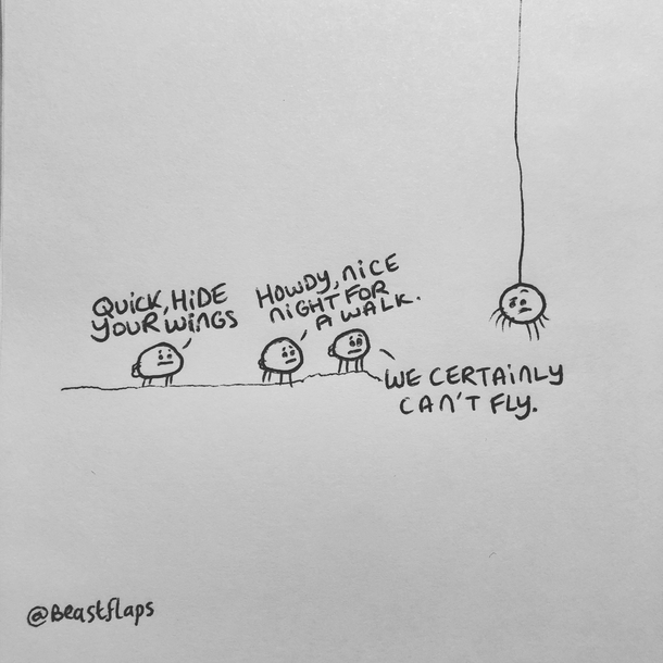 I drew these spiders