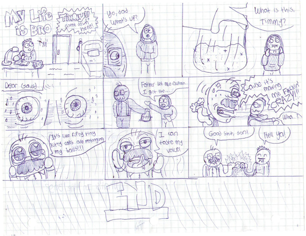I drew this comic my Senior year in high school Not sure what I was thinking