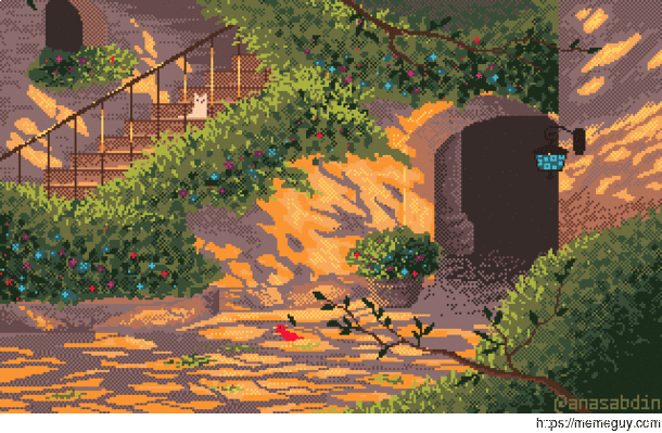 I drew this pixel art animation and called it Gone hope you enjoy it 