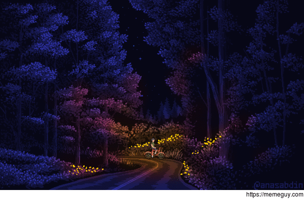 I drew this pixel art scene and called it unplugged 