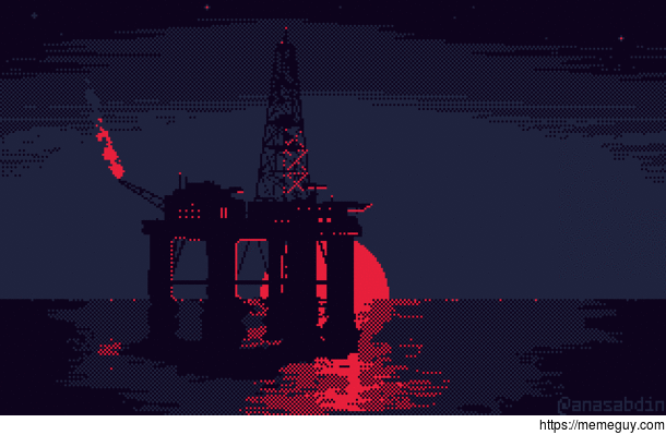 I drew this pixel art scene using  colors and called it reallocation 