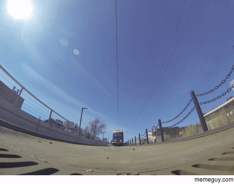 I dropped my Go Pro under an oncoming train this was the result