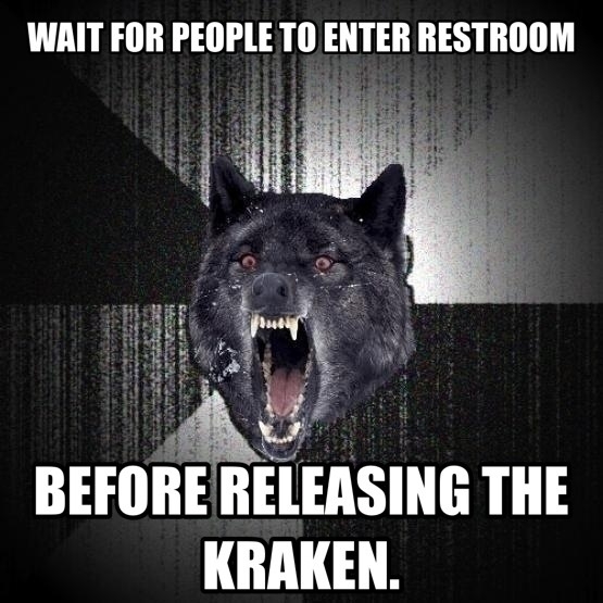 I even grunted as I did it