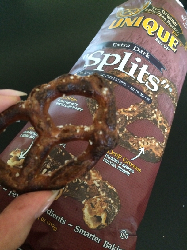 I expected rye or pumpernick pretzels but they are dark because they are literally burnt