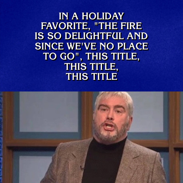 I feel like an opportunity was really missed on last nights Jeopardy