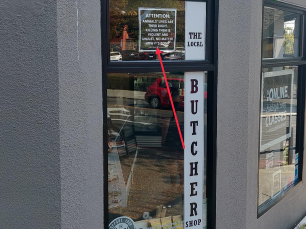 I feel like this is a contradiction or irony thought