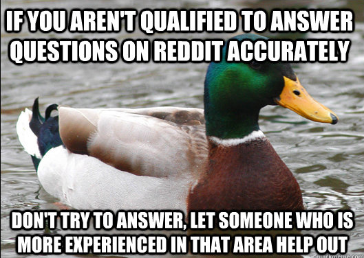 I feel like this needs to be said after reading the comments on a recent ELI post So many wrong answers and confusion